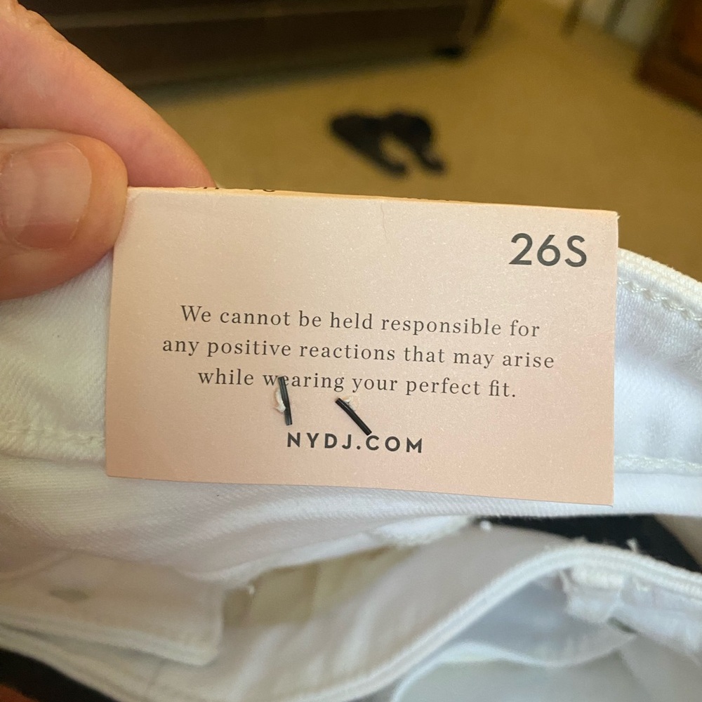 COPY - Women’s Plus Sz White Jeans by NYDJ - Sz 26S-Ankle Length-Cotton/Lycra-N… - Picture 7 of 8